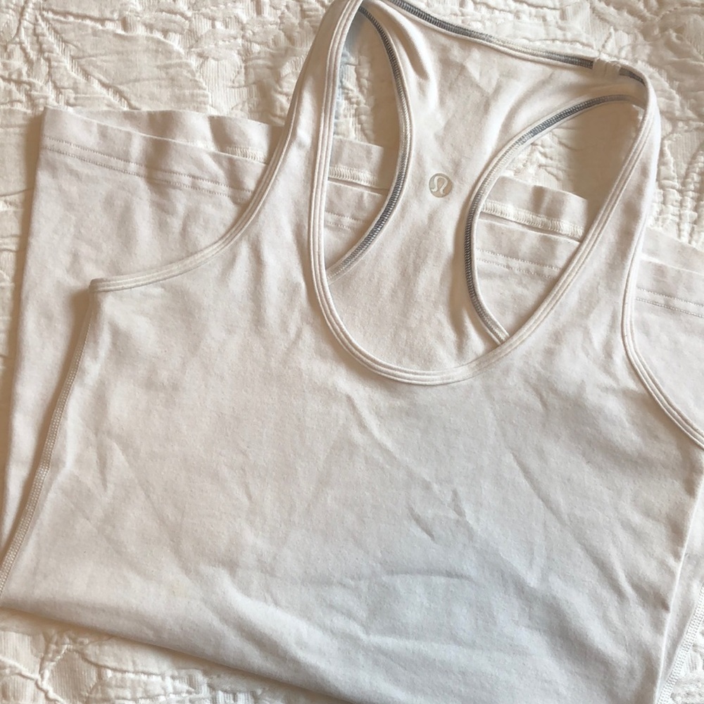 Lululemon Racerback Tank White Size 6